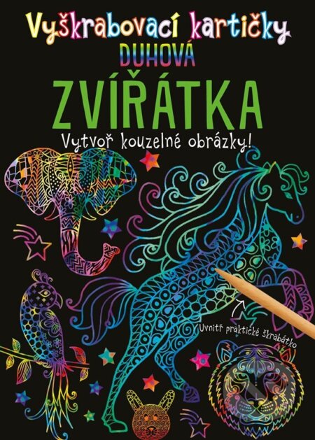 Vyškrabovací kartičky: Duhová zvířátka
