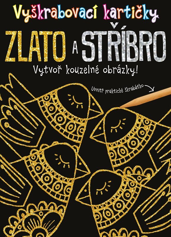 Vyškrabovací kartičky Zlato a stříbro
