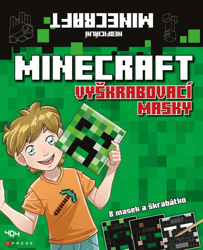 Vyškrabovací masky Minecraft