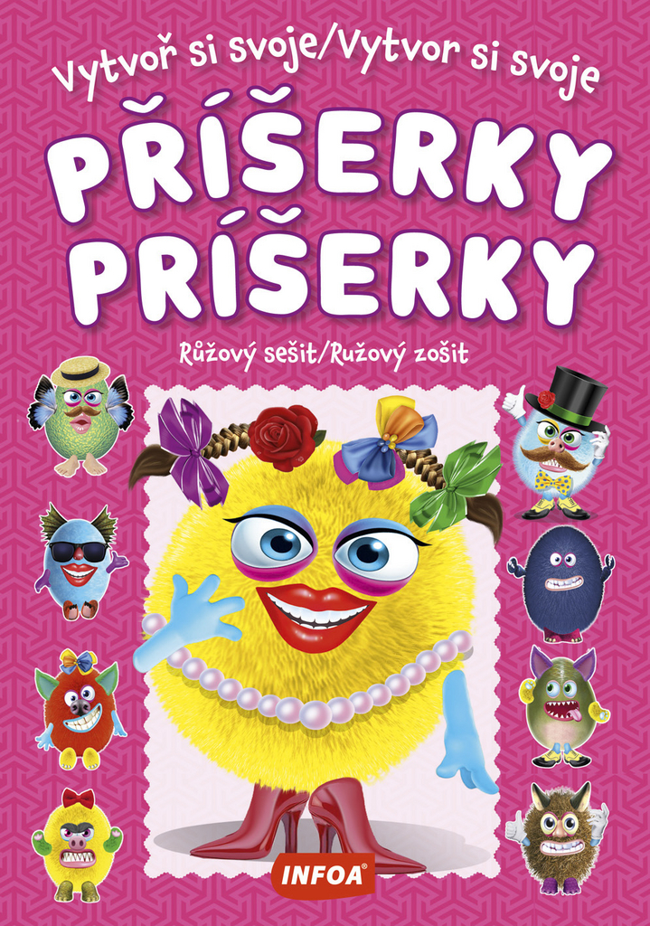 Vytvoř si svoje příšerky/Vytvor si svoje príšerky Růžový sešit/Ružový zošit