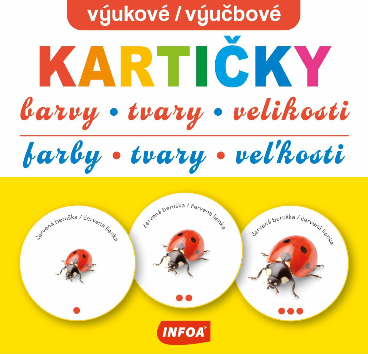 Výukové kartičky - Barvy, tvary, velikosti / Výučbové kartičky