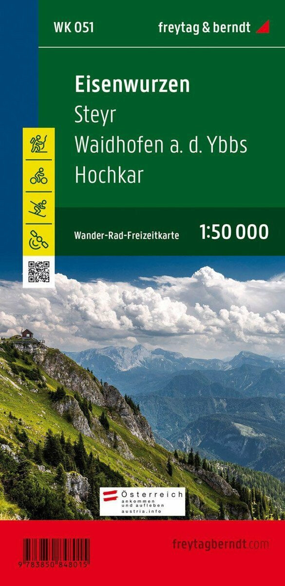 WK 051 Eisenwurzen, Steyr, Waidhofen ad Ybbs, Hochkar 1:50 000 / turistická mapa