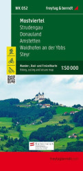 WK 052 Mostviertel, Strudengau, Donauland, Amstetten, Waidhofen ad Ybbs, Steyr 1:50 000 / turistická mapa