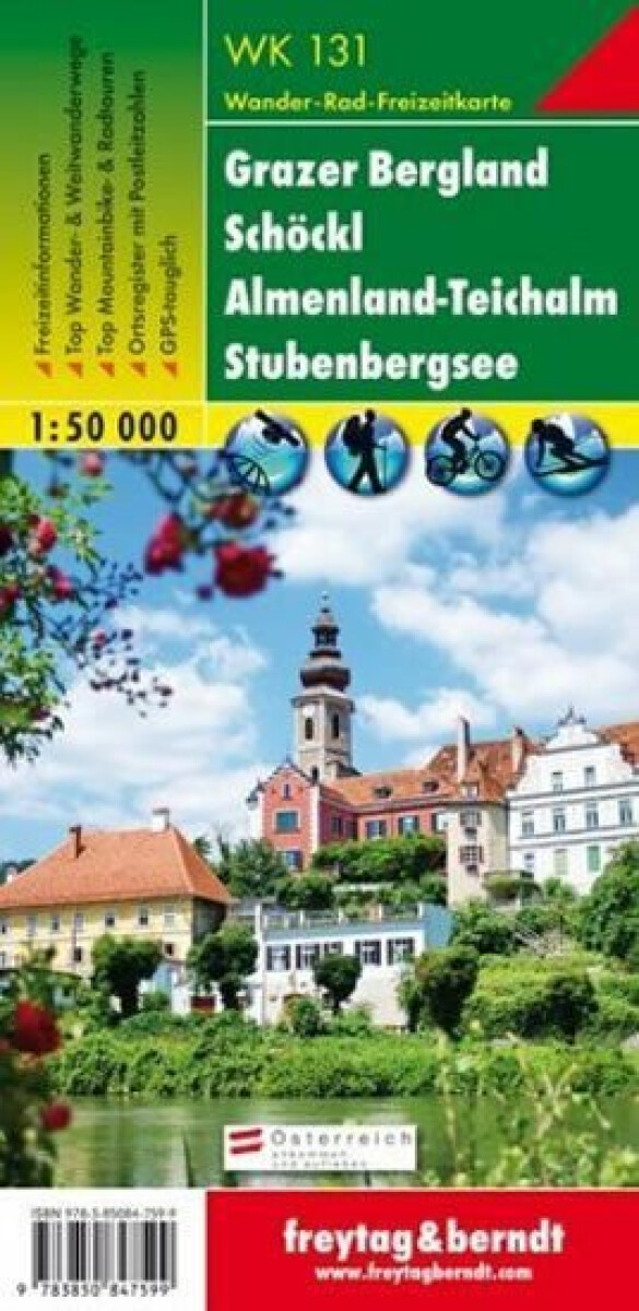 WK 131 Grazer Bergland, Schöckl, Teichalm, Stubenbergsee 1:50 000 / turistická mapa