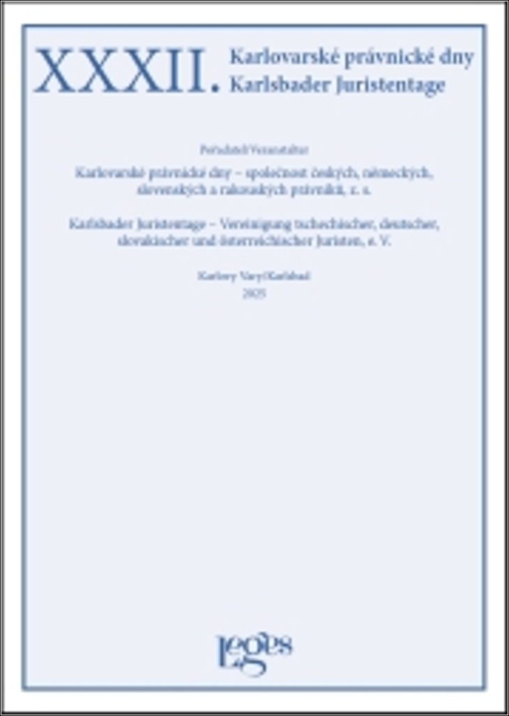 XXXII. Karlovarské právnické dny