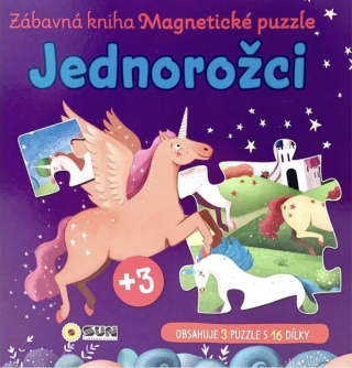 Zábavná magnetická kniha Jednorožci