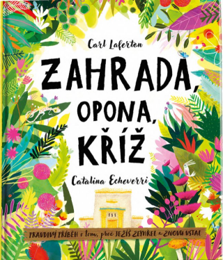 Zahrada, opona, kříž