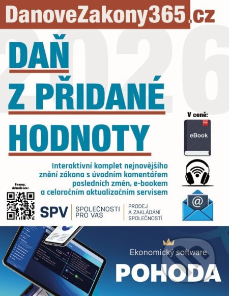 Zákon o dani z přidané hodnoty 2026 s komentářem změn