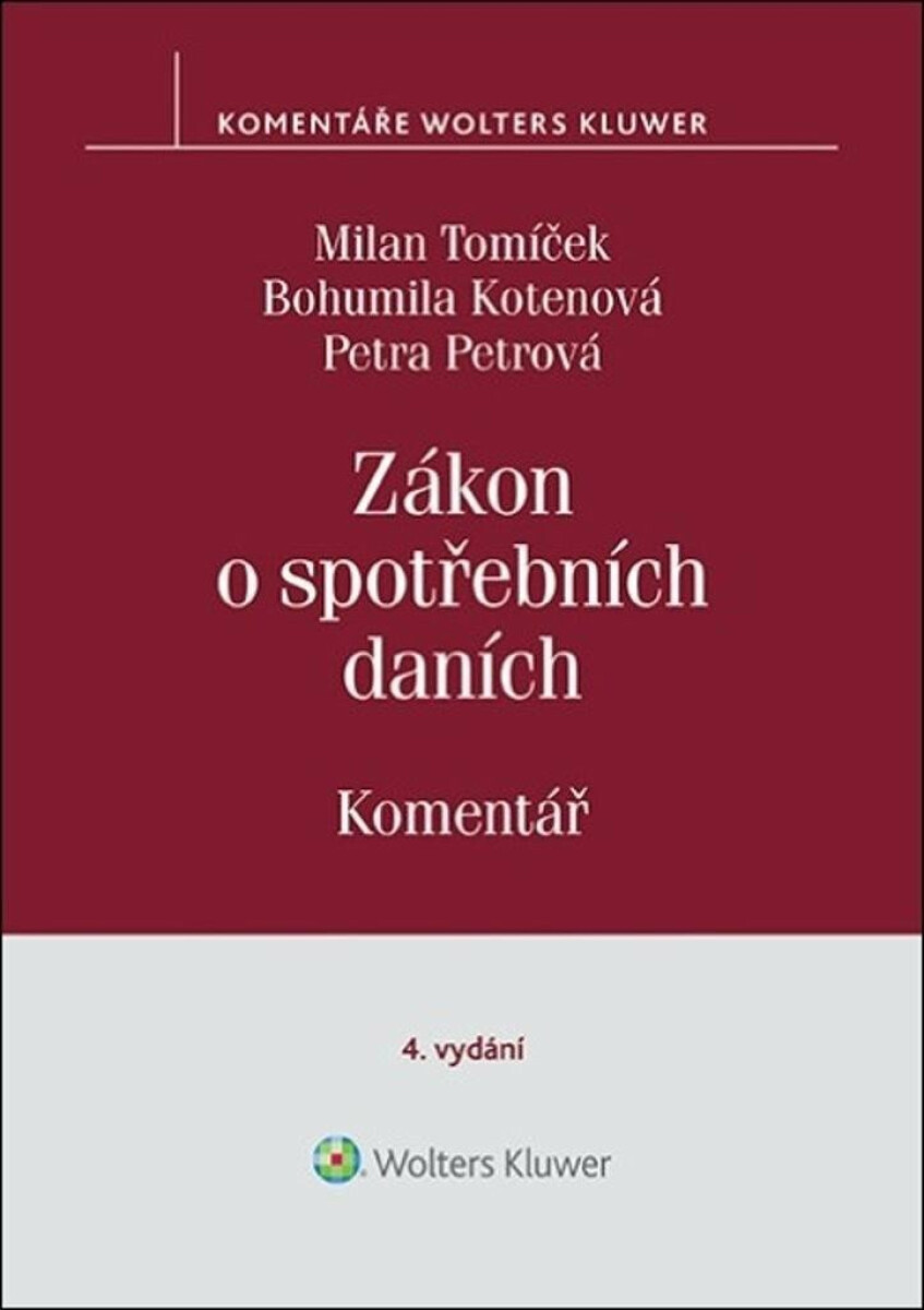 Zákon o spotřebních daních - Komentář