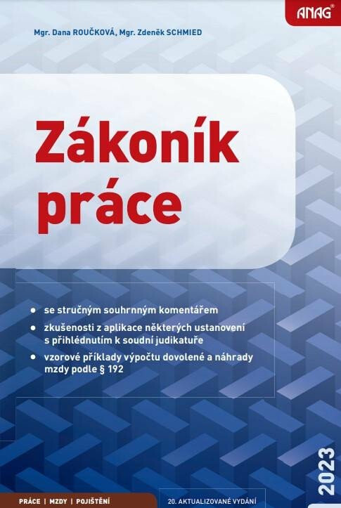 Zákoník práce 2023 – sešit - Schmied Zdeněk, Roučková Dana