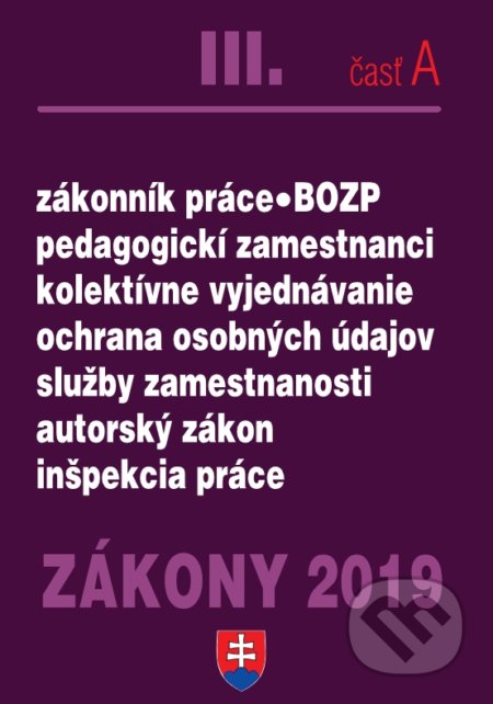 Zákony 2019 III/A