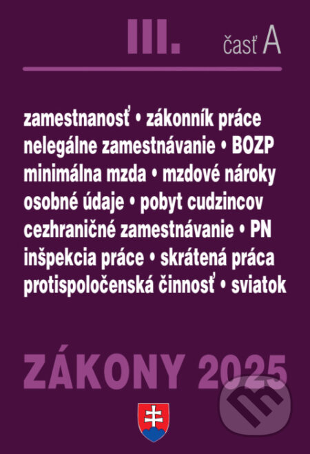 Zákony III. A / 2025