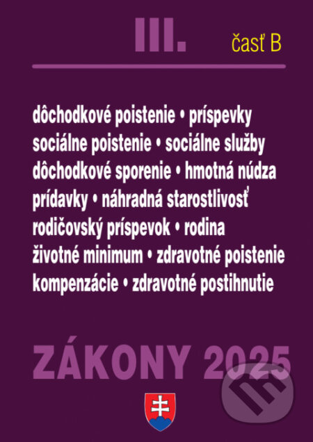 Zákony III. B / 2025