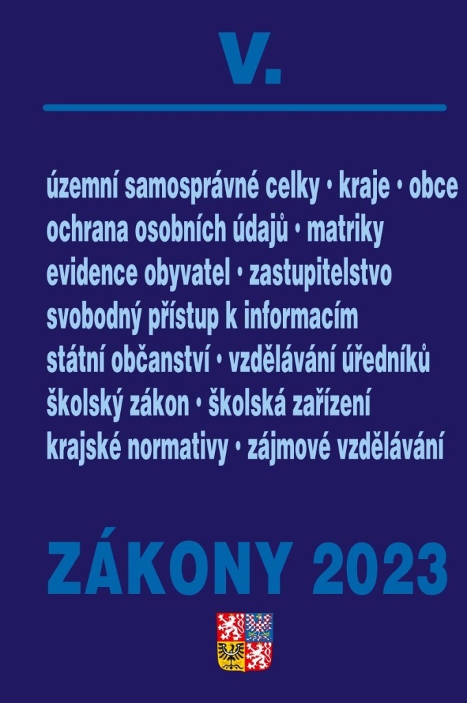 Zákony V 2023 – Veřejná správa, Školství