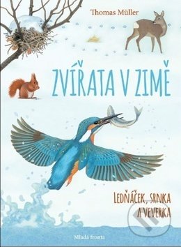 Zvířata v zimě: Ledňáček, srnka a veverka