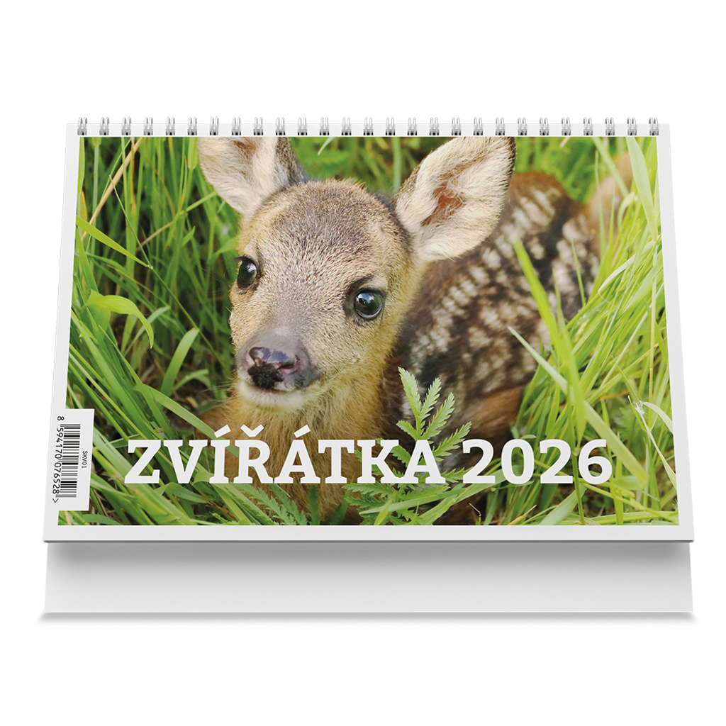 Zvířátka 2026 - stolní kalendář