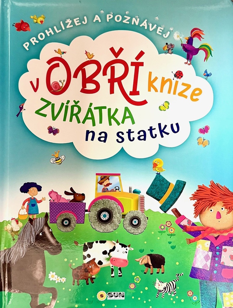 Zvířátka na statku v obří knize