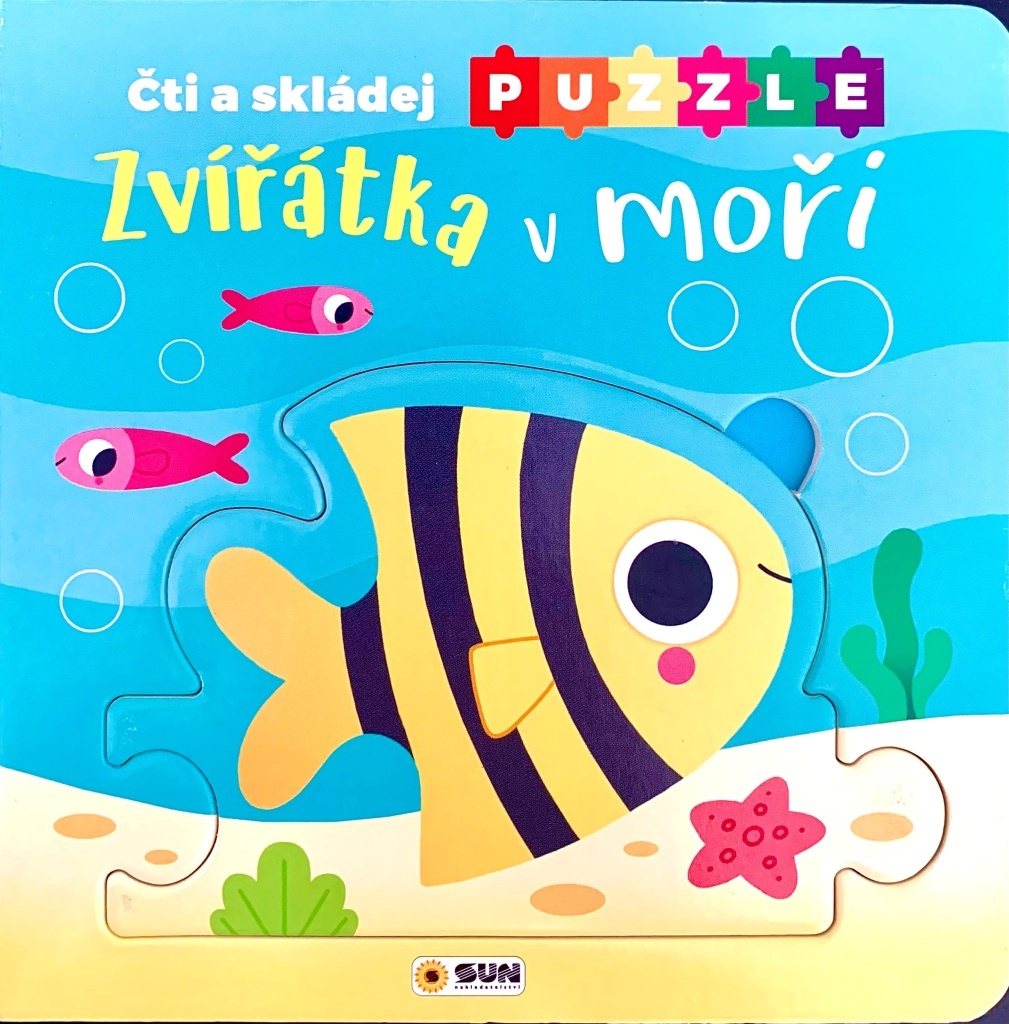 Zvířátka v moři Čti a skládej puzzle