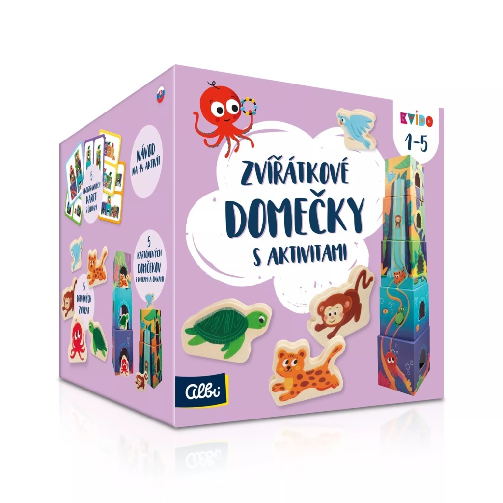 Zvířátkové domečky s aktivitami - Kvído