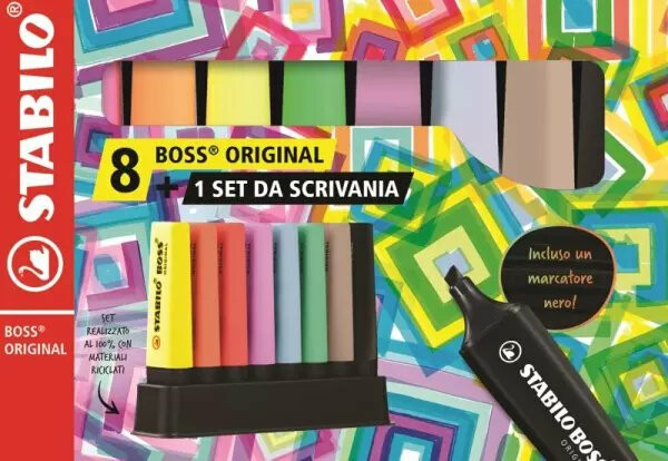 Zvýrazňovač STABILO BOSS ORIGINAL deskset