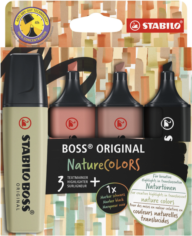 Zvýrazňovač STABILO BOSS ORIGINAL NatureCOLORS